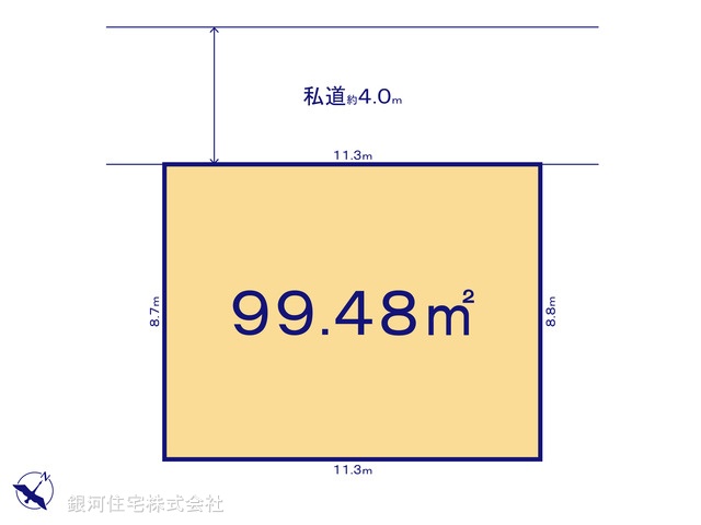 G00398435 千葉県船橋市芝山６丁目 土地 2790万円【区画図】