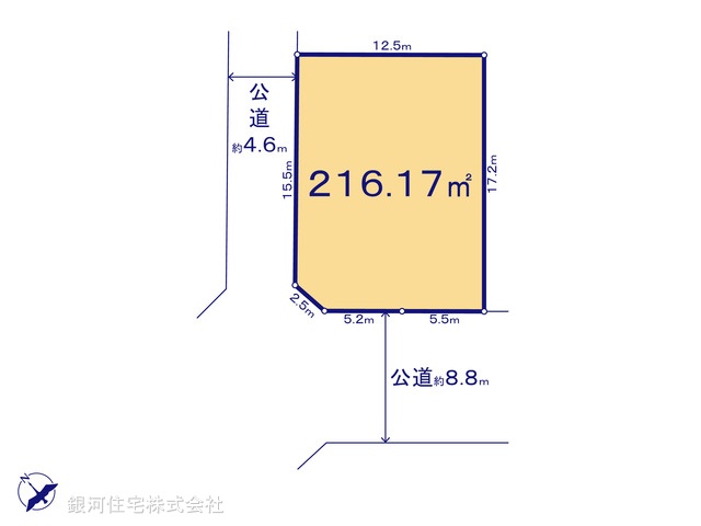 G00398461 神奈川県横浜市港北区高田西３丁目 土地 8780万円【区画図】