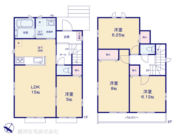 G00398492 千葉県船橋市大穴北２丁目 新築一戸建て 2990万円【間取図】