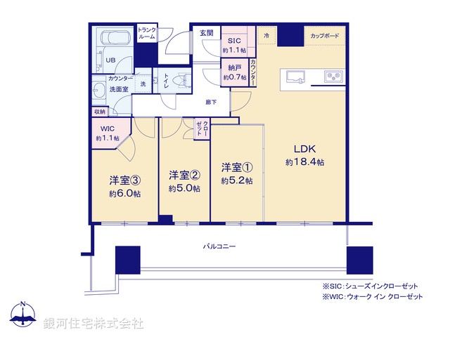 G00398533 東京都中央区晴海２丁目 中古マンション 2億1499万円【間取図】