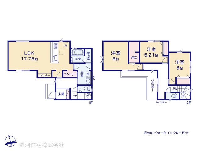 G00398583 埼玉県川越市南大塚１丁目 新築一戸建て 3580万円【間取図】