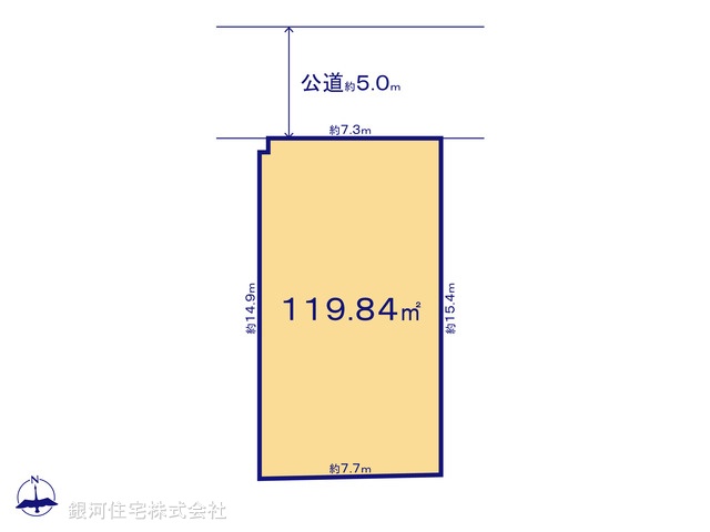 G00398608 千葉県松戸市金ヶ作 土地 2590万円【区画図】
