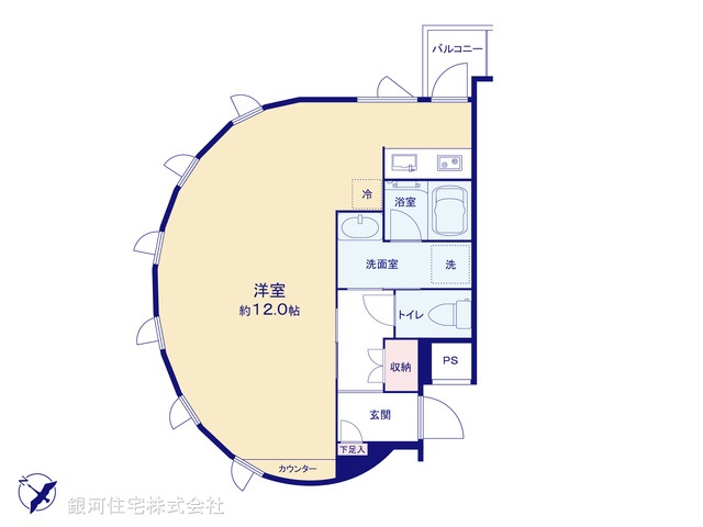 G00398629 東京都江東区潮見２丁目 中古マンション 3390万円【間取図】