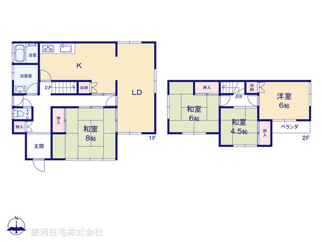 G00398659 千葉県市原市椎の木台１丁目 中古一戸建て 1180万円【間取図】