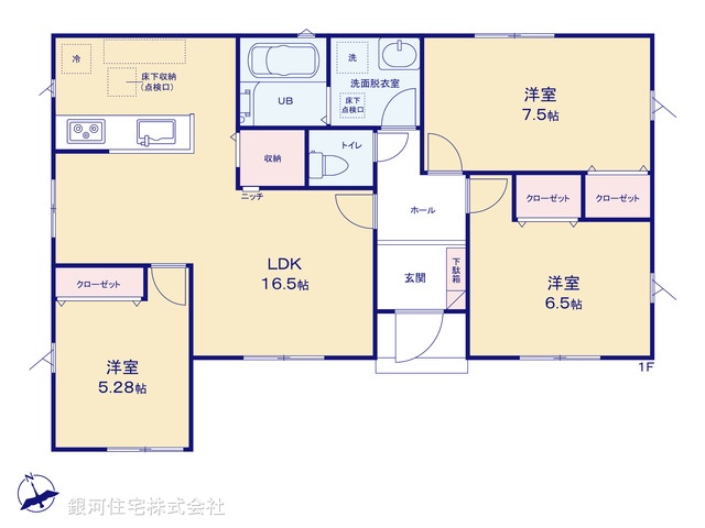 G00398680 千葉県木更津市高柳 新築一戸建て 3290万円【間取図】