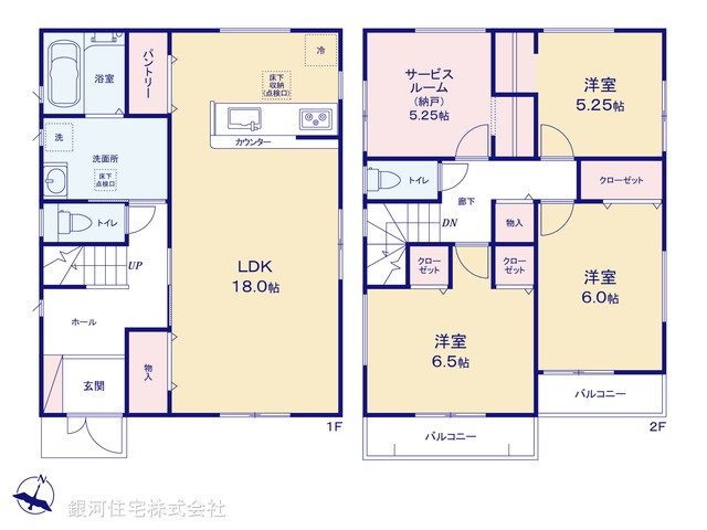G00398704 埼玉県川口市芝高木１丁目 新築一戸建て 4880万円【間取図】