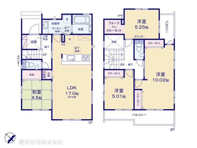 G00398723 埼玉県北足立郡伊奈町寿２丁目 新築一戸建て 3790万円【間取図】