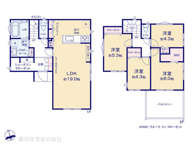 G00398817 神奈川県横浜市戸塚区深谷町 新築一戸建て 4280万円【間取図】