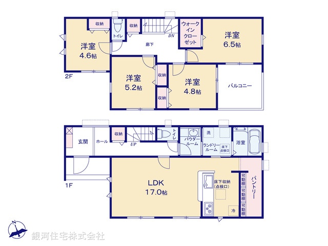 G00398880 千葉県千葉市若葉区小倉町 新築一戸建て 3590万円【間取図】