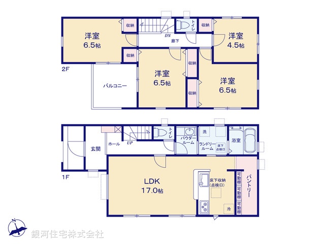 G00398881 千葉県千葉市若葉区小倉町 新築一戸建て 3590万円【間取図】