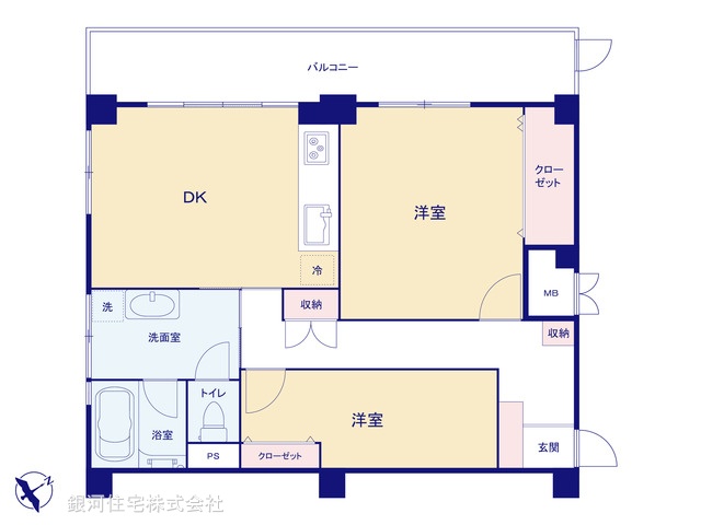 G00398910 東京都葛飾区青戸８丁目 中古マンション 2880万円【間取図】