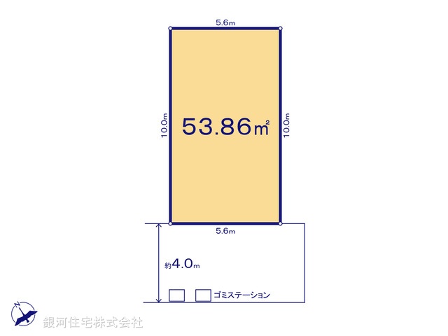 G00399051 千葉県市川市鬼高３丁目 土地 3940万円【区画図】