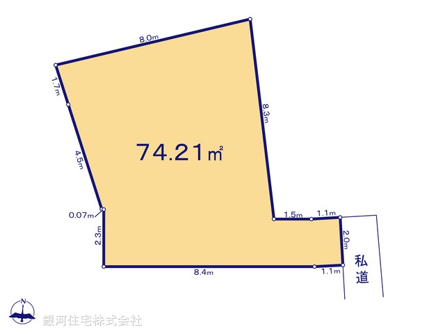 G00399214 東京都豊島区南大塚２丁目 土地 8280万円【区画図】