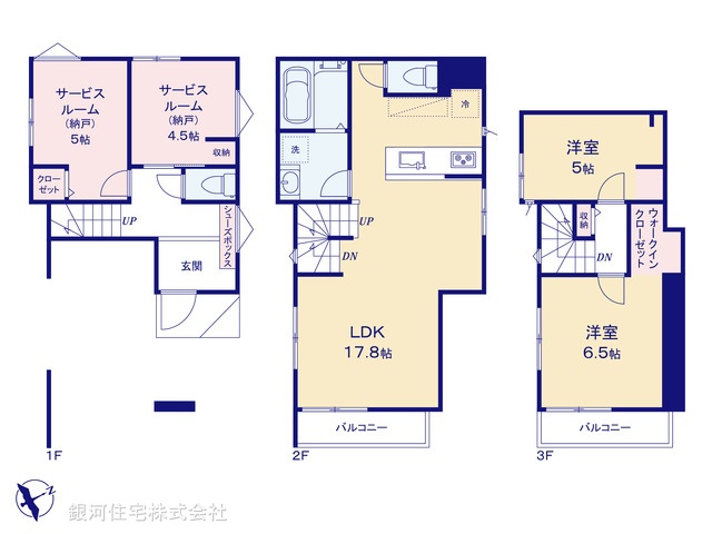 G00399222 千葉県船橋市前原東３丁目 新築一戸建て 4880万円【間取図】