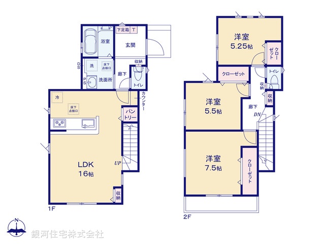 G00399257 神奈川県三浦市初声町下宮田 新築一戸建て 2780万円【間取図】