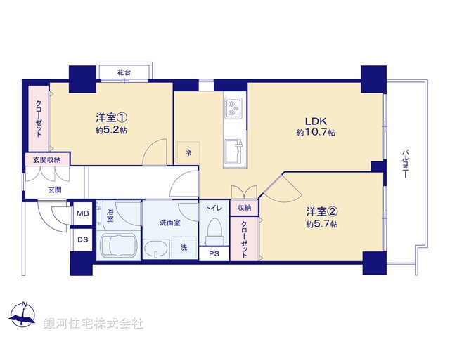 G00399459 埼玉県川口市金山町 中古マンション 3180万円【間取図】
