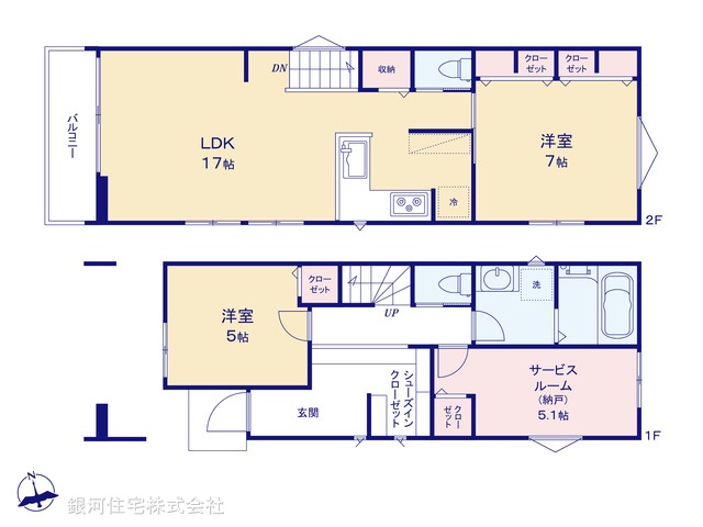 G00399510 千葉県船橋市栄町１丁目 新築一戸建て 4380万円【間取図】