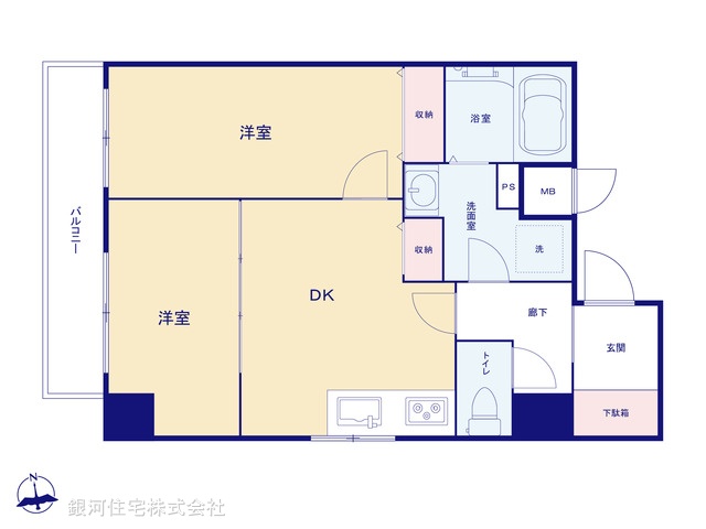 G00399533 東京都足立区西新井栄町３丁目 中古マンション 4580万円【間取図】