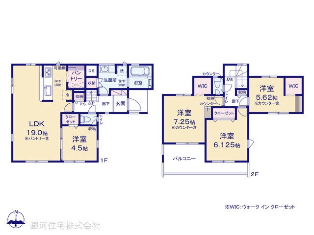 G00399560 千葉県習志野市東習志野８丁目 新築一戸建て 4480万円【間取図】