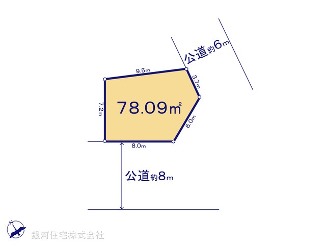 G00399605 埼玉県川口市並木２丁目 土地 5780万円【区画図】