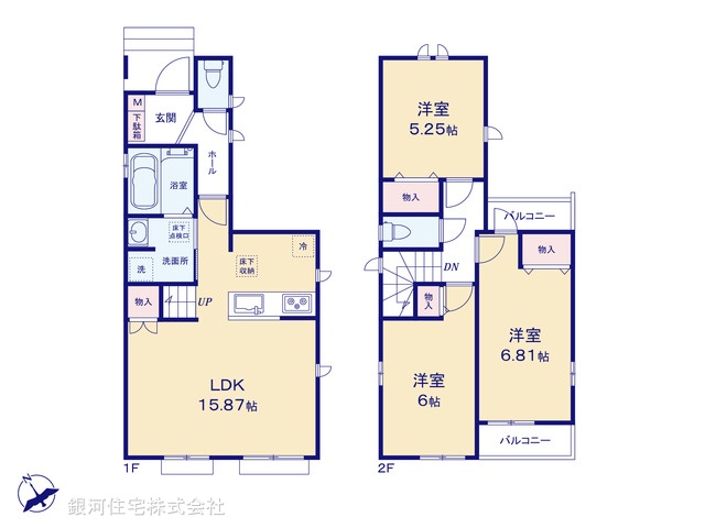 G00399675 東京都昭島市中神町 新築一戸建て 4390万円【間取図】