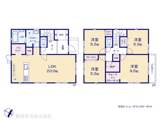 G00399696 神奈川県横浜市瀬谷区阿久和東２丁目 新築一戸建て 5990万円【間取図】