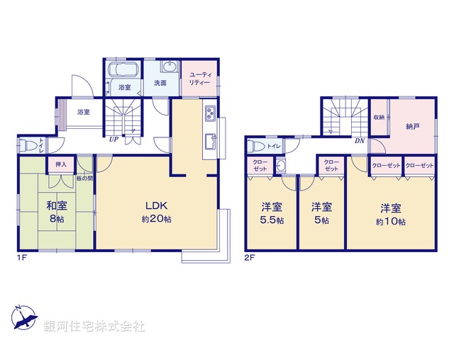 G00399700 千葉県佐倉市白銀３丁目 中古一戸建て 2199万円【間取図】