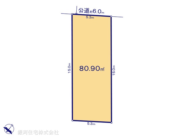 G00399778 埼玉県戸田市笹目４丁目 土地 2900万円【区画図】
