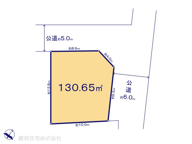 G00399847 東京都武蔵村山市残堀５丁目 土地 2100万円【区画図】