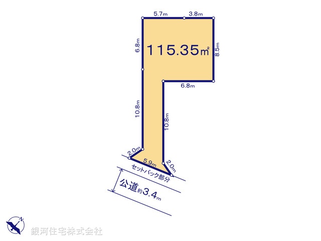 G00399858 神奈川県厚木市温水 土地(建築条件付土地) 1900万円【区画図】