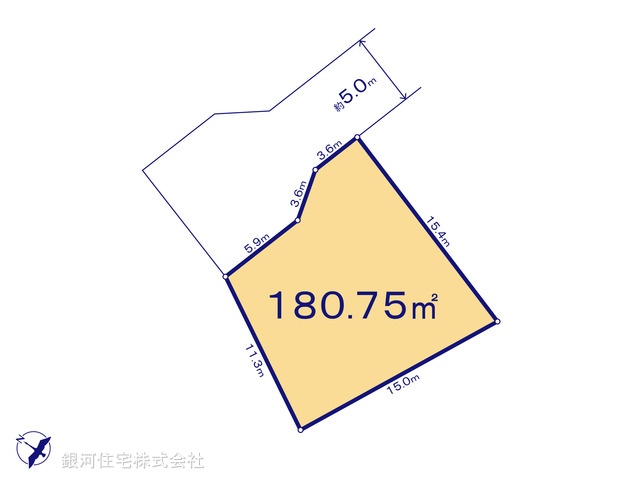 G00399866 千葉県柏市戸張 土地 1630万円【区画図】