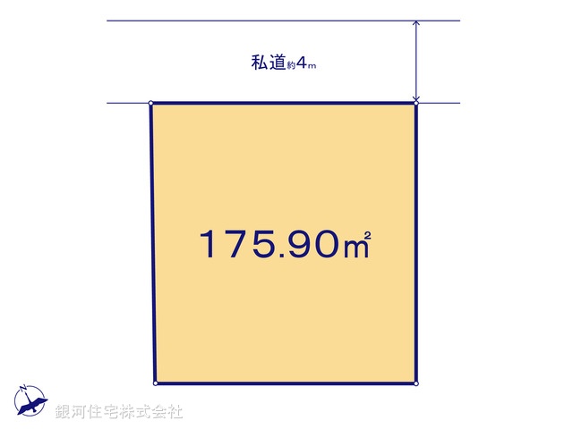 G00399889 千葉県船橋市田喜野井１丁目 土地 3190万円【区画図】