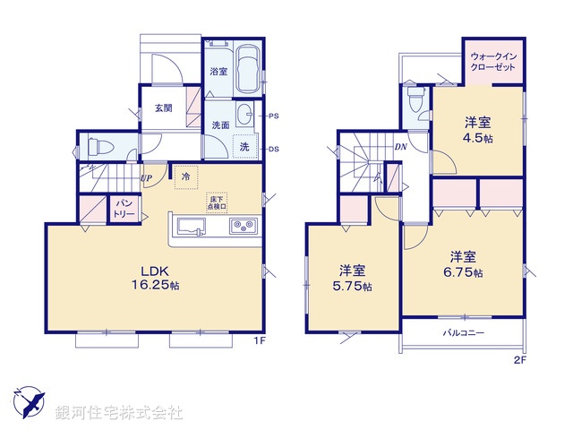 G00399891 東京都昭島市緑町３丁目 新築一戸建て 4198万円【間取図】