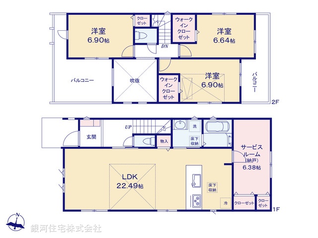 G00399909 千葉県船橋市西習志野１丁目 新築一戸建て 5380万円【間取図】