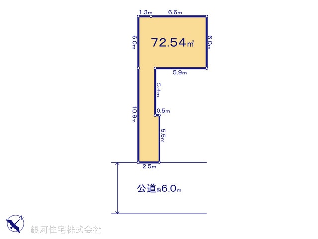 G00399919 千葉県市川市塩焼３丁目 土地 4300万円【区画図】