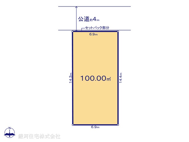 G00399947 千葉県市川市伊勢宿 土地 5760万円【区画図】
