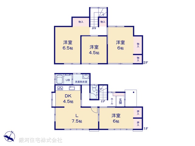 G00399957 埼玉県久喜市鷲宮６丁目 中古一戸建て 1899万円【間取図】